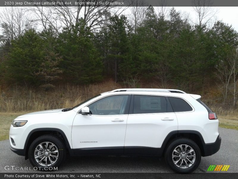 Bright White / Ski Gray/Black 2020 Jeep Cherokee Latitude Plus 4x4