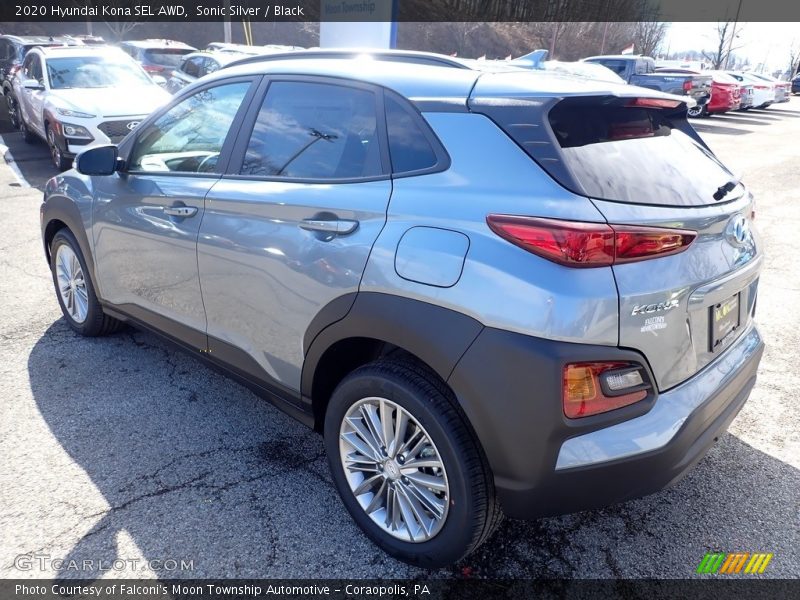 Sonic Silver / Black 2020 Hyundai Kona SEL AWD