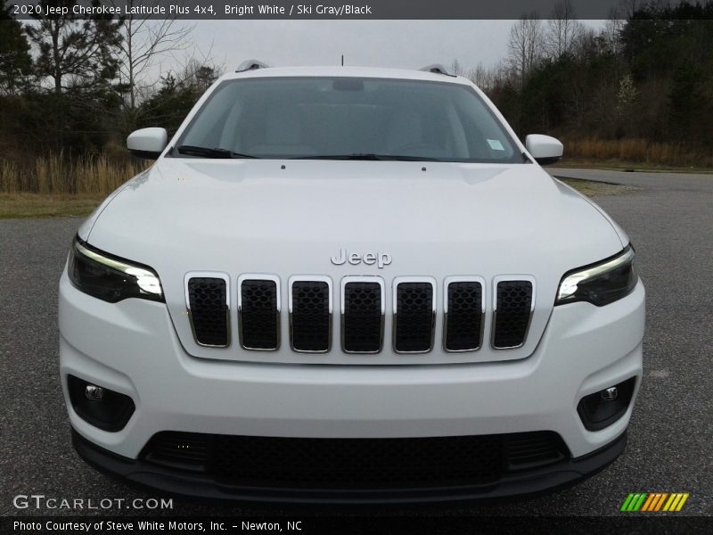 Bright White / Ski Gray/Black 2020 Jeep Cherokee Latitude Plus 4x4