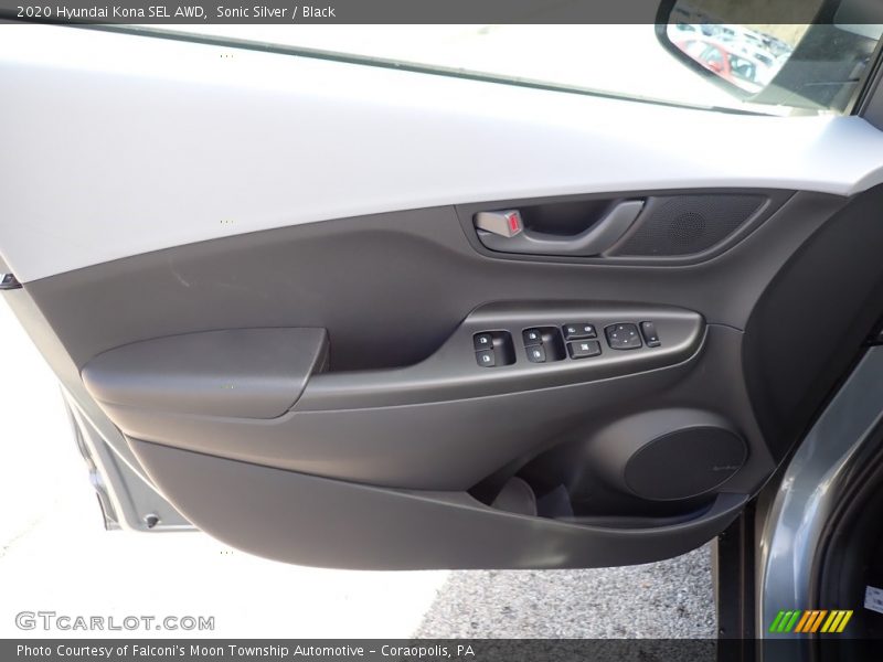 Sonic Silver / Black 2020 Hyundai Kona SEL AWD