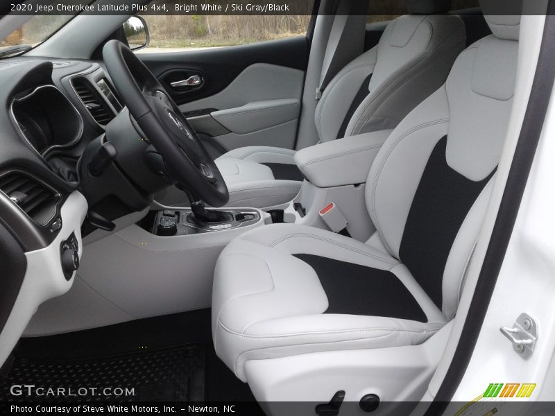 Bright White / Ski Gray/Black 2020 Jeep Cherokee Latitude Plus 4x4