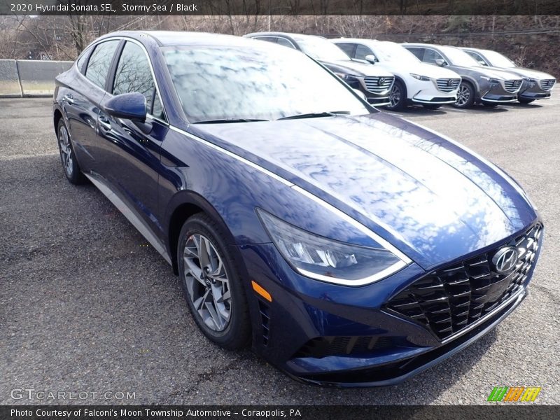 Stormy Sea / Black 2020 Hyundai Sonata SEL