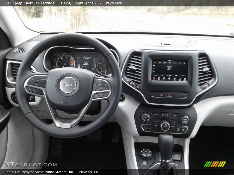 Bright White / Ski Gray/Black 2020 Jeep Cherokee Latitude Plus 4x4