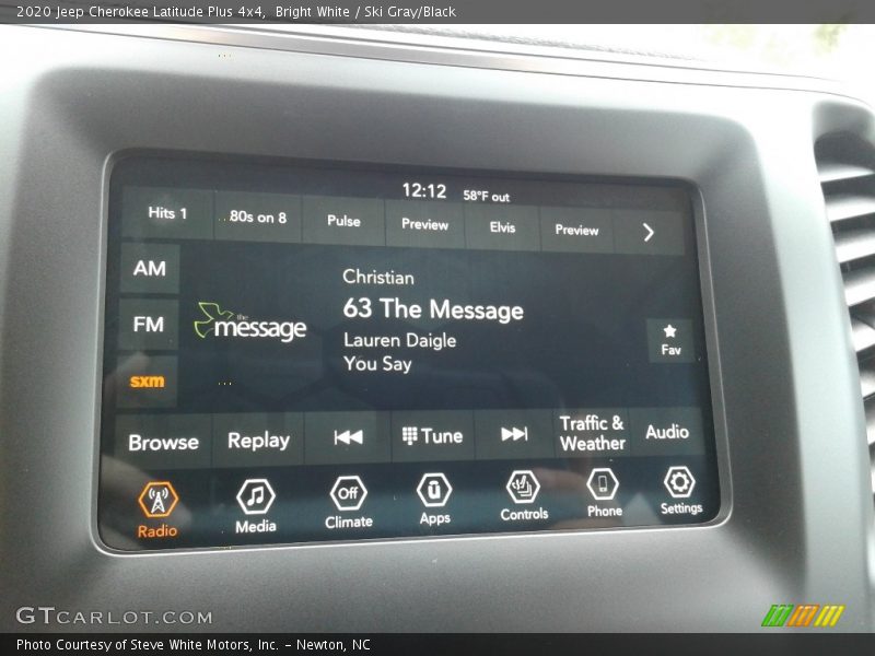 Bright White / Ski Gray/Black 2020 Jeep Cherokee Latitude Plus 4x4