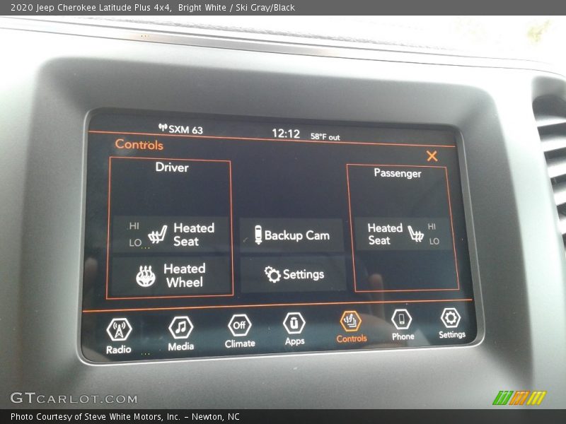 Bright White / Ski Gray/Black 2020 Jeep Cherokee Latitude Plus 4x4