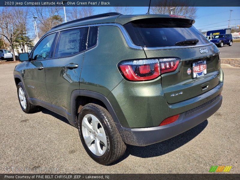 Olive Green Pearl / Black 2020 Jeep Compass Latitude 4x4