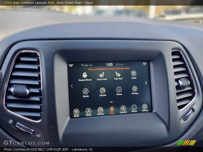 Olive Green Pearl / Black 2020 Jeep Compass Latitude 4x4