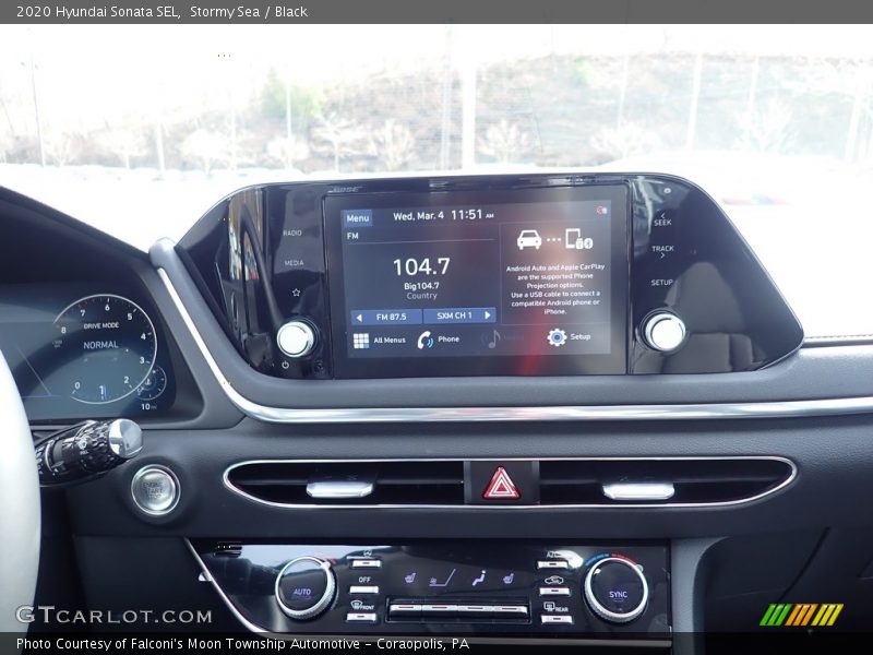 Stormy Sea / Black 2020 Hyundai Sonata SEL