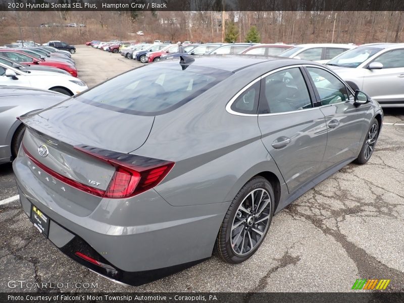 Hampton Gray / Black 2020 Hyundai Sonata SEL Plus