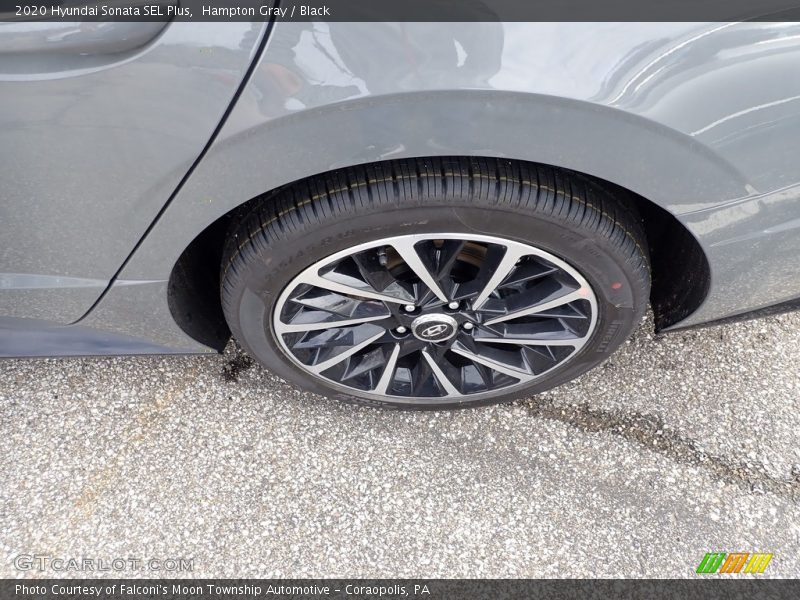 Hampton Gray / Black 2020 Hyundai Sonata SEL Plus