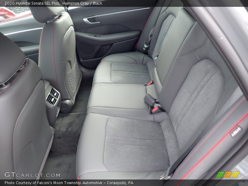 Hampton Gray / Black 2020 Hyundai Sonata SEL Plus