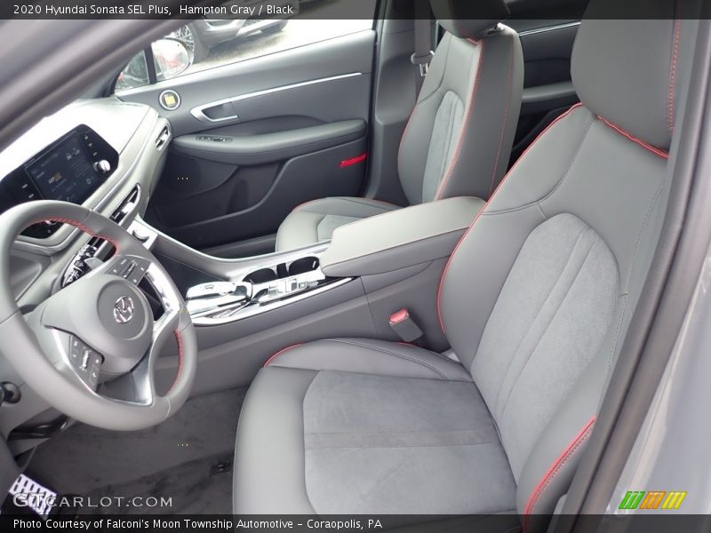 Hampton Gray / Black 2020 Hyundai Sonata SEL Plus