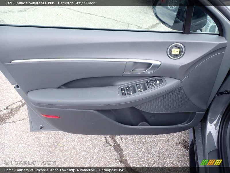 Hampton Gray / Black 2020 Hyundai Sonata SEL Plus