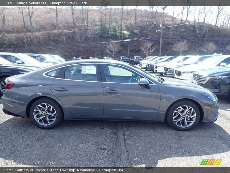 Hampton Gray / Black 2020 Hyundai Sonata SEL