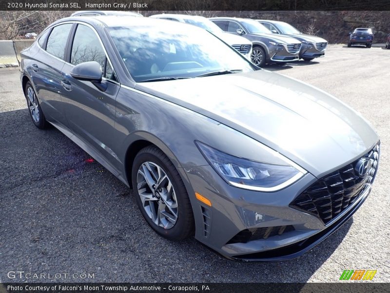 Hampton Gray / Black 2020 Hyundai Sonata SEL