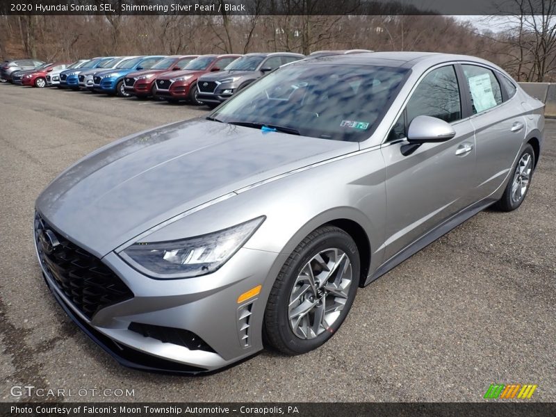 Shimmering Silver Pearl / Black 2020 Hyundai Sonata SEL