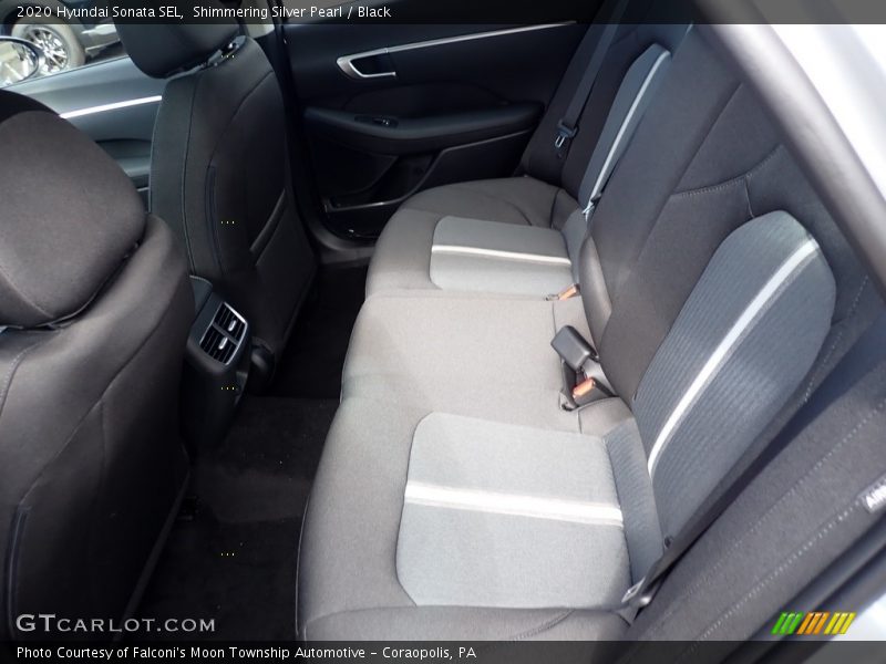 Shimmering Silver Pearl / Black 2020 Hyundai Sonata SEL