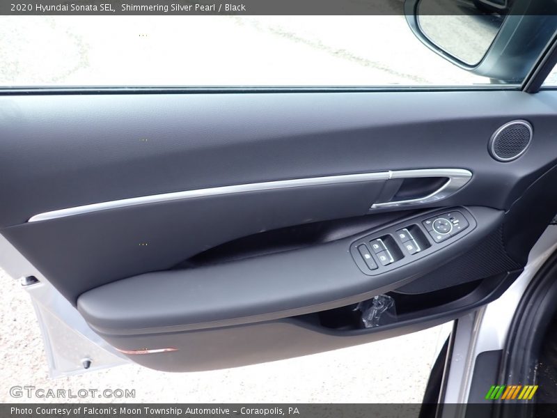 Shimmering Silver Pearl / Black 2020 Hyundai Sonata SEL
