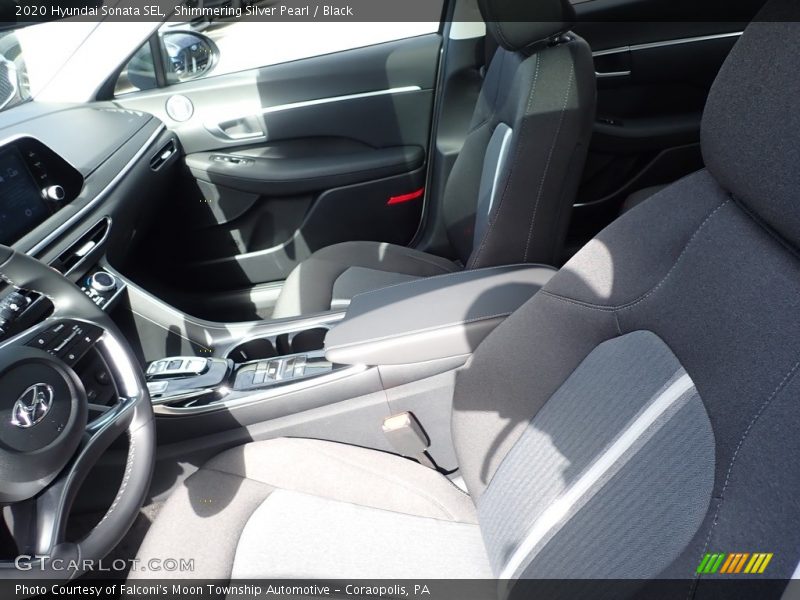 Shimmering Silver Pearl / Black 2020 Hyundai Sonata SEL