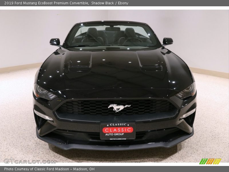 Shadow Black / Ebony 2019 Ford Mustang EcoBoost Premium Convertible