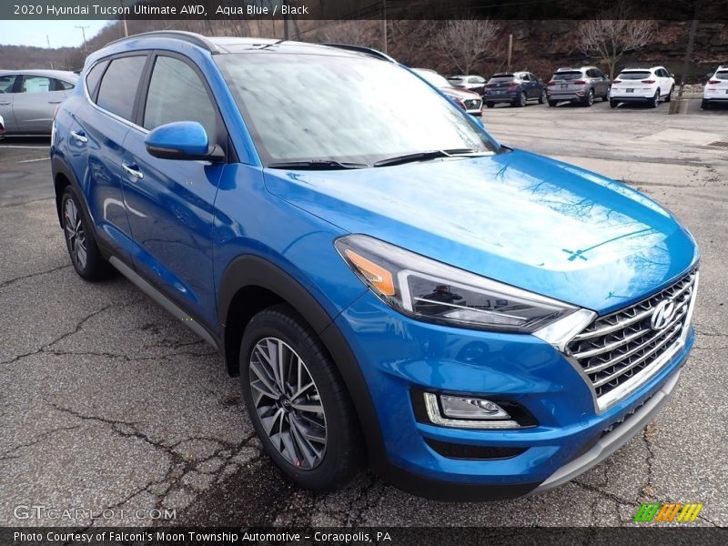 Aqua Blue / Black 2020 Hyundai Tucson Ultimate AWD