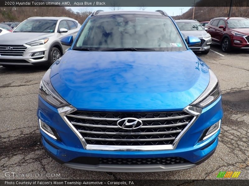 Aqua Blue / Black 2020 Hyundai Tucson Ultimate AWD