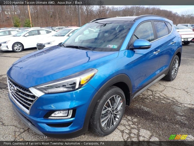 Aqua Blue / Black 2020 Hyundai Tucson Ultimate AWD