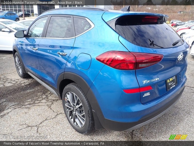 Aqua Blue / Black 2020 Hyundai Tucson Ultimate AWD