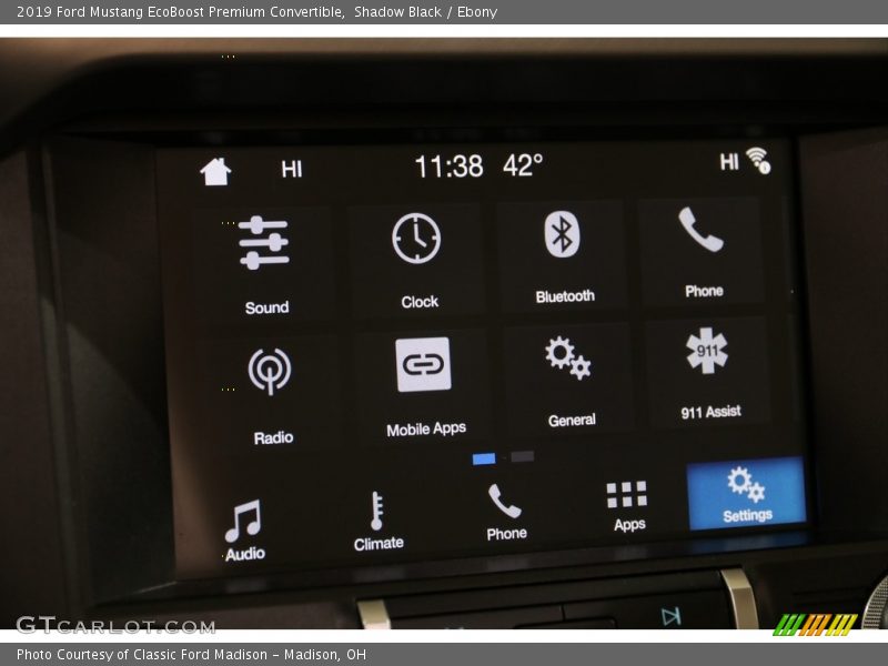 Shadow Black / Ebony 2019 Ford Mustang EcoBoost Premium Convertible
