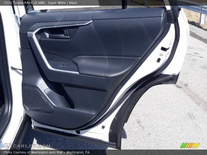 Super White / Black 2020 Toyota RAV4 LE AWD