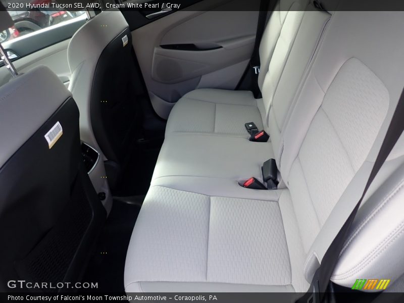 Cream White Pearl / Gray 2020 Hyundai Tucson SEL AWD