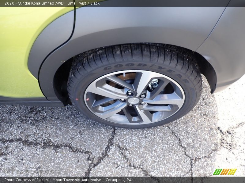 Lime Twist / Black 2020 Hyundai Kona Limited AWD