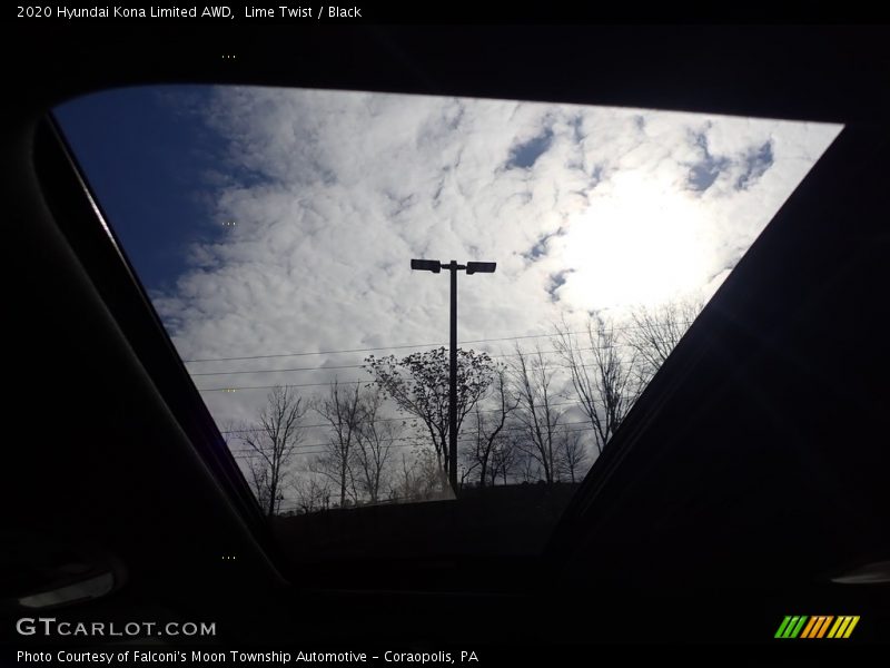 Lime Twist / Black 2020 Hyundai Kona Limited AWD
