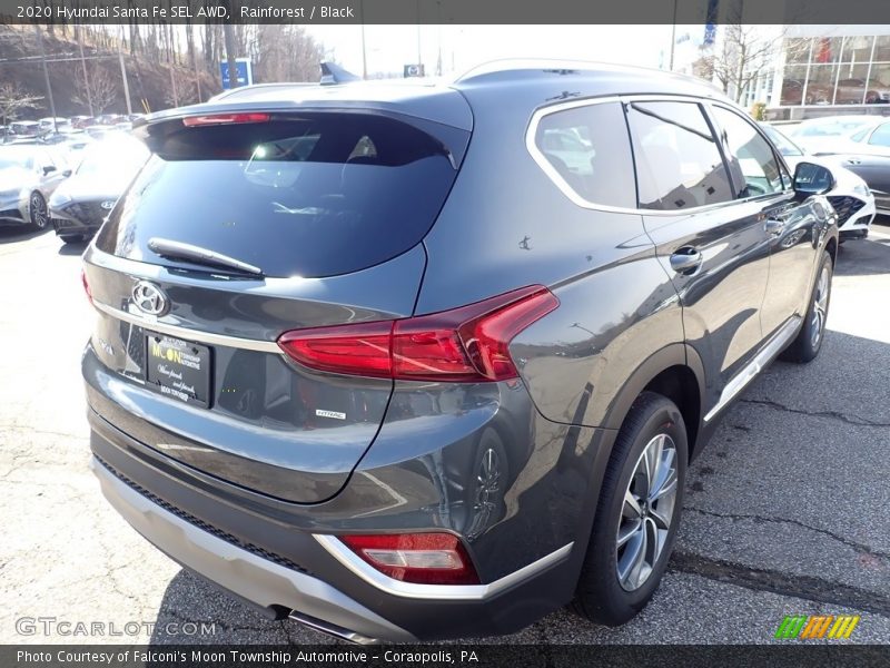 Rainforest / Black 2020 Hyundai Santa Fe SEL AWD