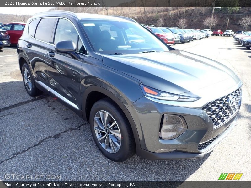 Rainforest / Black 2020 Hyundai Santa Fe SEL AWD