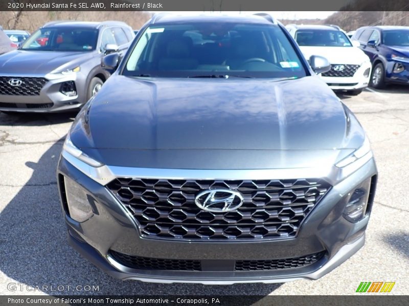 Rainforest / Black 2020 Hyundai Santa Fe SEL AWD