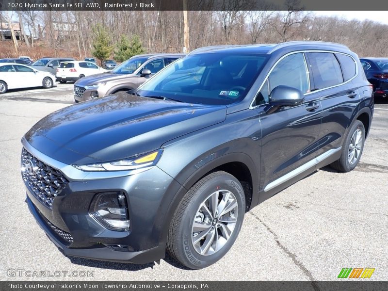 Rainforest / Black 2020 Hyundai Santa Fe SEL AWD