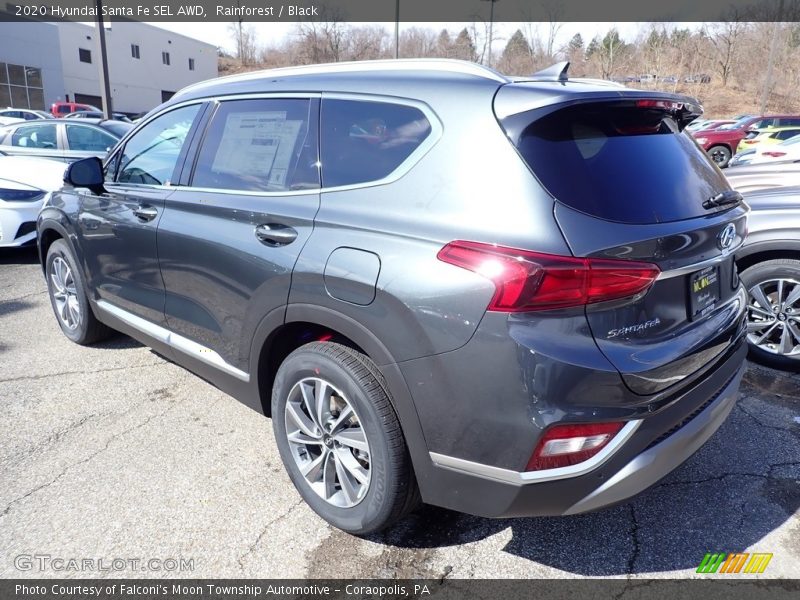 Rainforest / Black 2020 Hyundai Santa Fe SEL AWD