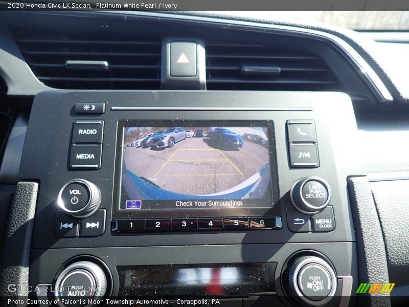 Platinum White Pearl / Ivory 2020 Honda Civic LX Sedan