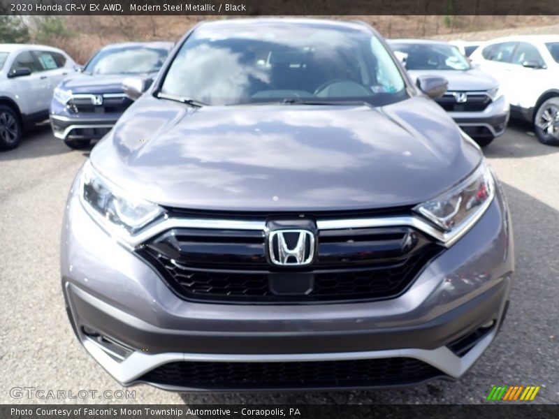 Modern Steel Metallic / Black 2020 Honda CR-V EX AWD