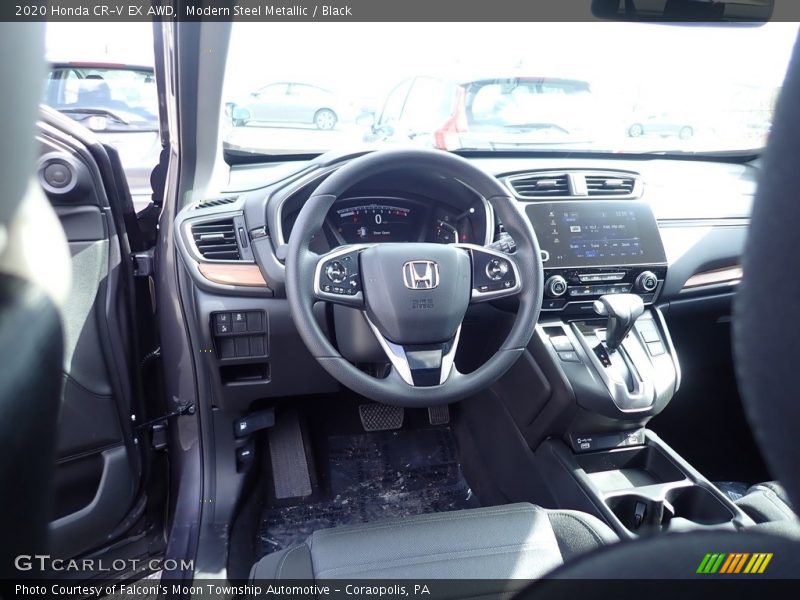 Modern Steel Metallic / Black 2020 Honda CR-V EX AWD