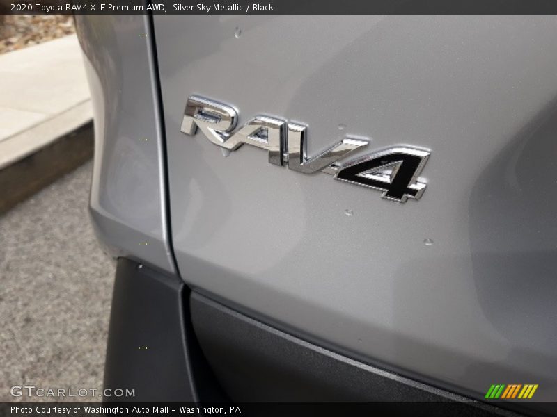 Silver Sky Metallic / Black 2020 Toyota RAV4 XLE Premium AWD