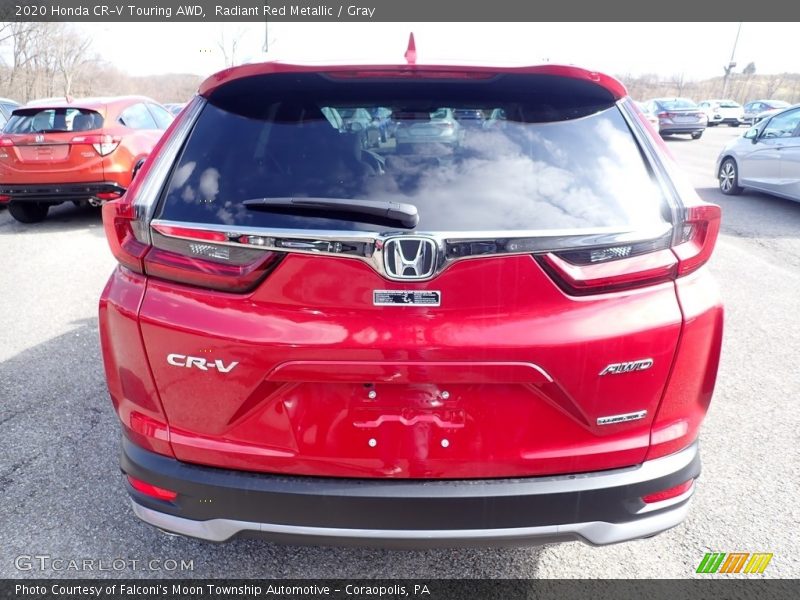 Radiant Red Metallic / Gray 2020 Honda CR-V Touring AWD