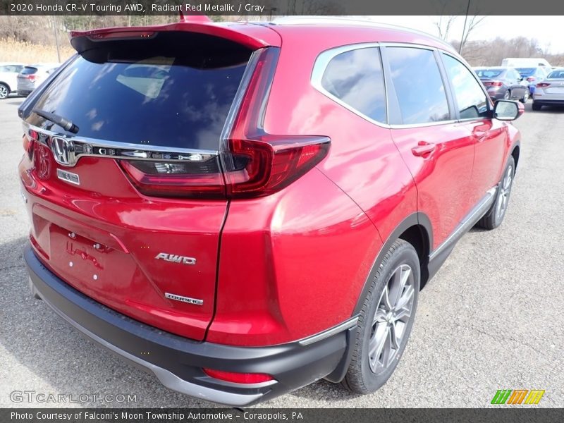 Radiant Red Metallic / Gray 2020 Honda CR-V Touring AWD