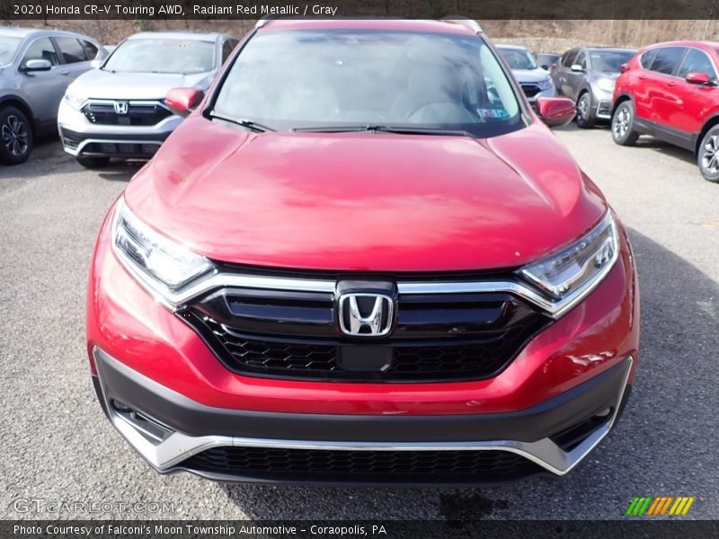 Radiant Red Metallic / Gray 2020 Honda CR-V Touring AWD