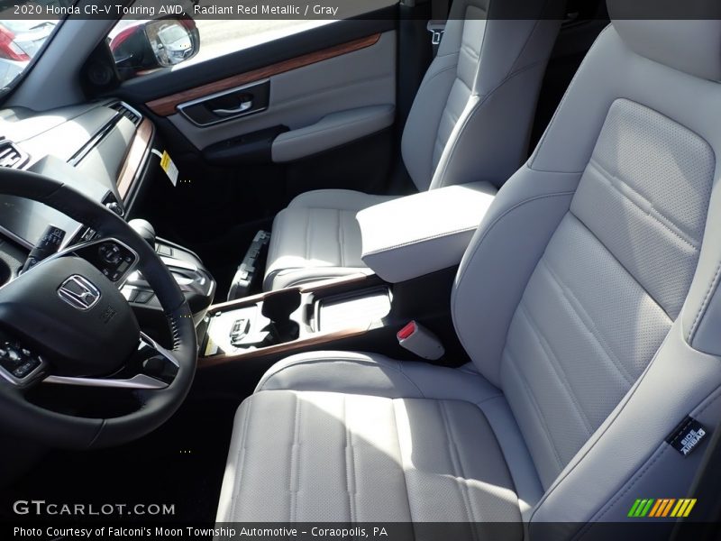 Radiant Red Metallic / Gray 2020 Honda CR-V Touring AWD