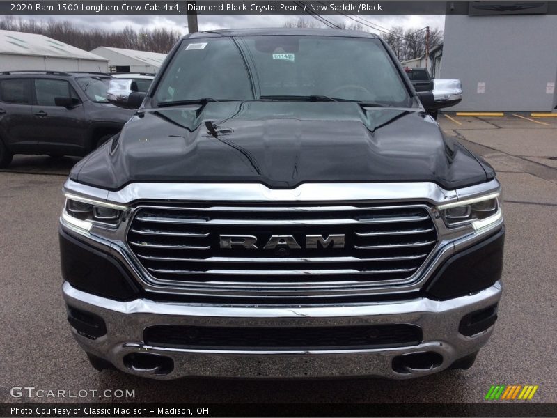 Diamond Black Crystal Pearl / New Saddle/Black 2020 Ram 1500 Longhorn Crew Cab 4x4