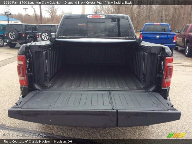Diamond Black Crystal Pearl / New Saddle/Black 2020 Ram 1500 Longhorn Crew Cab 4x4