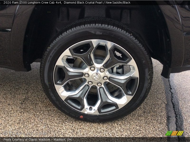 Diamond Black Crystal Pearl / New Saddle/Black 2020 Ram 1500 Longhorn Crew Cab 4x4