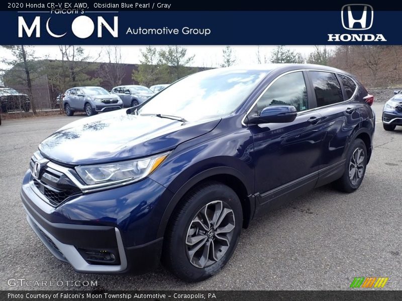 Obsidian Blue Pearl / Gray 2020 Honda CR-V EX AWD